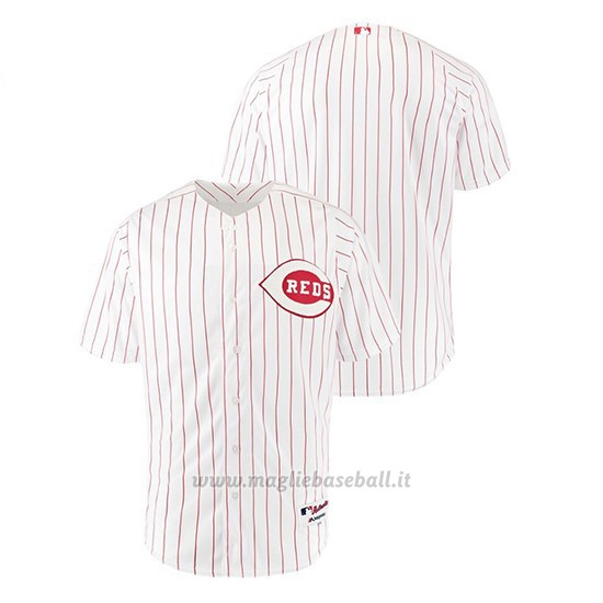 Maglia Baseball Uomo Cincinnati Reds Throwback 1967 Bianco